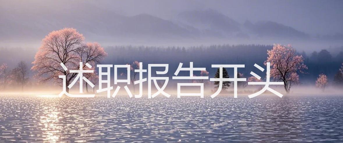 述职报告开头_精选