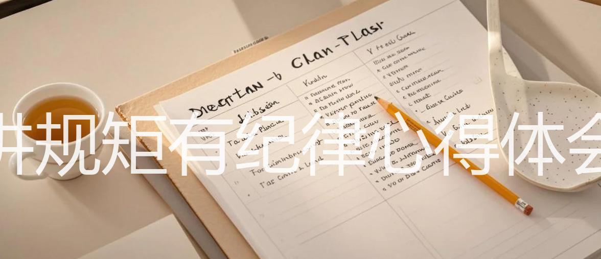 讲规矩有纪律心得体会