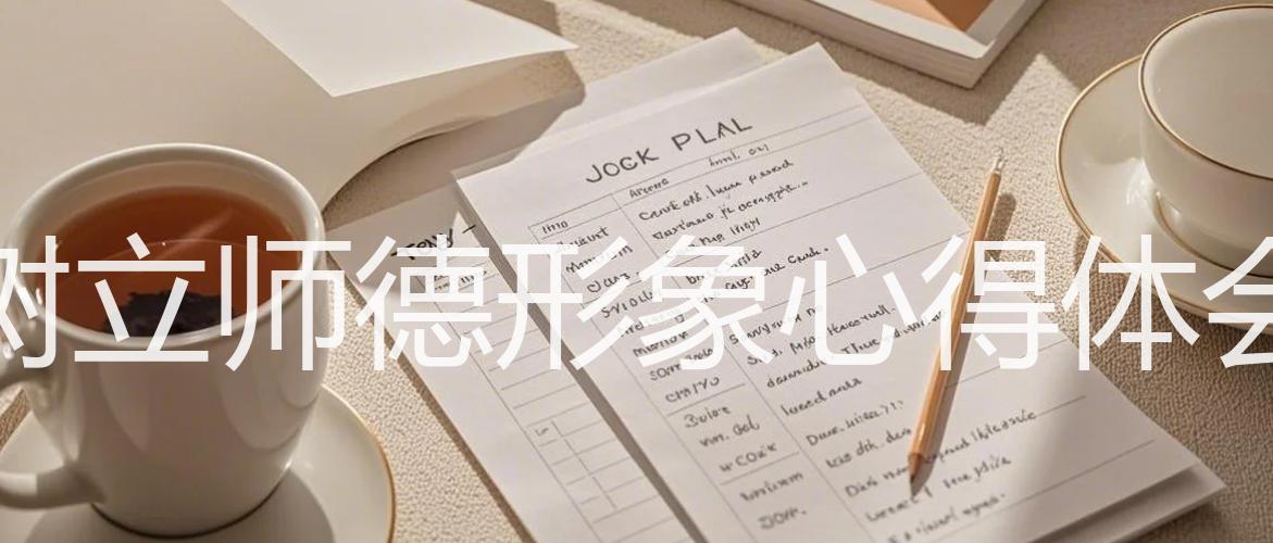 树立师德形象心得体会