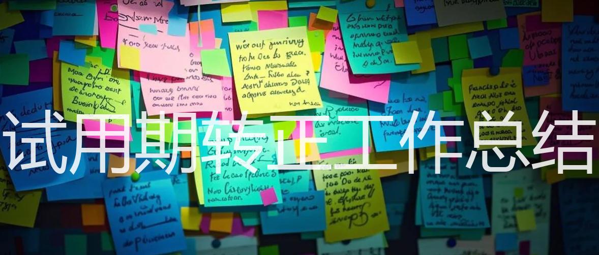 试用期转正工作总结_15篇精选