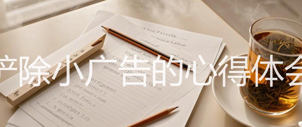 铲除小广告的心得体会