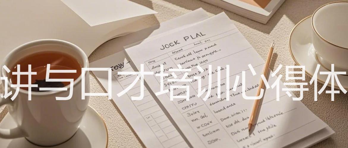 演讲与口才培训心得体会